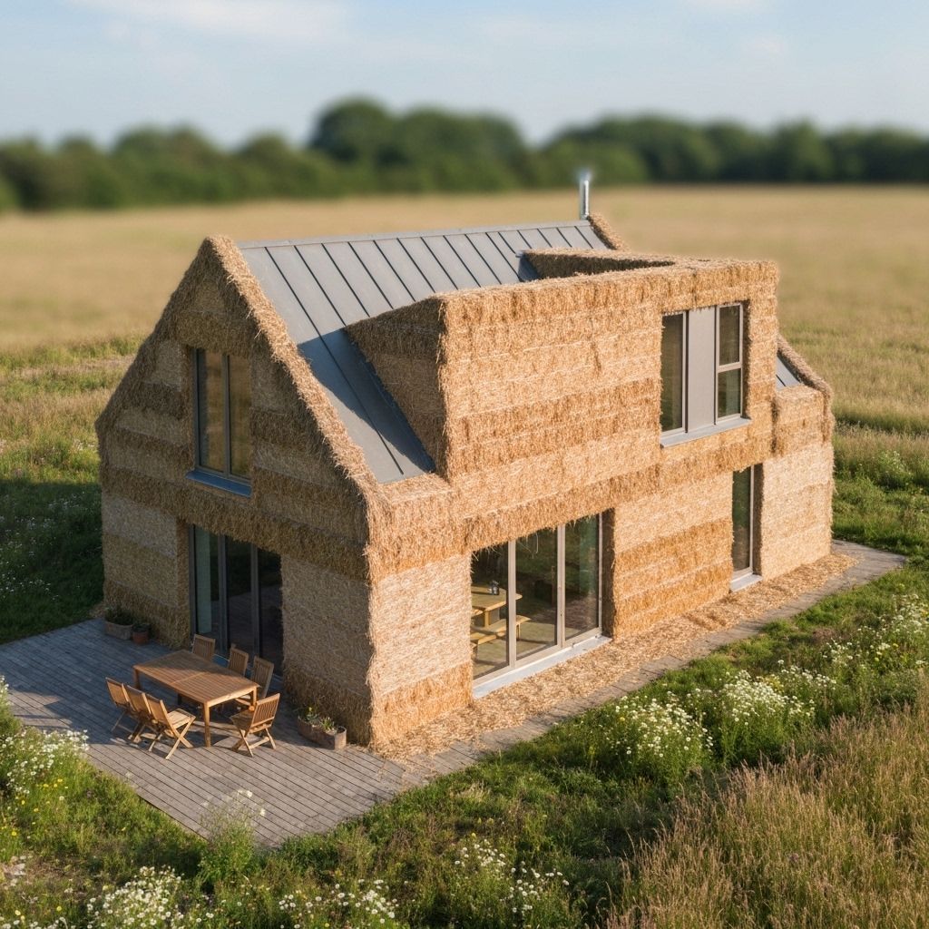 Strohballen Architektur